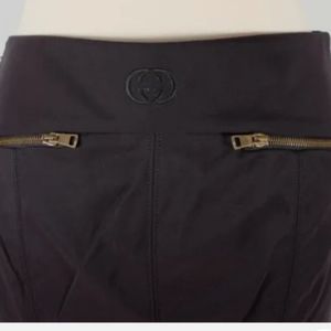 Black Gucci Tom Ford skirt 2003 era